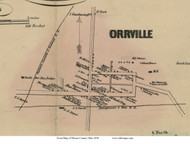 Orrville - Baughman, Ohio 1856 Old Town Map Custom Print - Wayne Co.