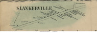 Slankerville - Chippewa, Ohio 1856 Old Town Map Custom Print - Wayne Co.