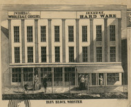 Iron Block - Wayne Co., Ohio 1856 Old Town Map Custom Print - Wayne Co.