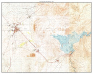 Las Vegas & Lake Mead 1959 - Custom USGS Old Topo Map - Nevada