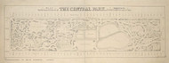 NY 1856 - Old Map of Central Park After Improvement, Manhattan - Old Map Reprint NYC Small Areas