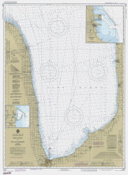 Port Huron to Pte. Aux Barques 1985 Lake Huron Harbor Chart Reprint Great Lakes 5 - 51