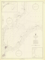 Saginaw Bay 1942 Lake Huron Harbor Chart Reprint Great Lakes 5 - 52