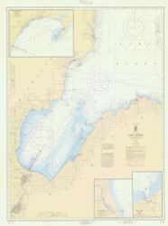 Saginaw Bay 1964 Lake Huron Harbor Chart Reprint Great Lakes 5 - 52