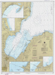 Saginaw Bay 1985 Lake Huron Harbor Chart Reprint Great Lakes 5 - 52
