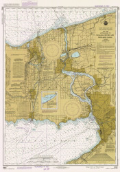 Lake Erie - North and Northwestern Lakes 1984 Lake Erie Harbor Chart Reprint Great Lakes 3 - 32