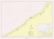 Lake Erie - Sturgeon Pt. to Twenty Mile Creek 1956 Lake Erie Harbor Chart Reprint Great Lakes 3 - 32