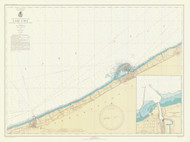 Lake Erie - Sixteenmile Creek to Conneaut 1943 Lake Erie Harbor Chart Reprint Great Lakes 3 - 33