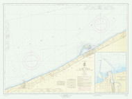 Lake Erie - Sixteenmile Creek to Conneaut 1965 Lake Erie Harbor Chart Reprint Great Lakes 3 - 33