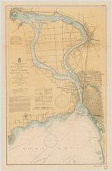 Upper Niagra River 1901 Lake Erie Harbor Chart Reprint Great Lakes 3 - 312