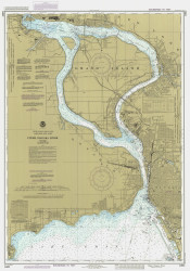 Upper Niagra River 1985 Lake Erie Harbor Chart Reprint Great Lakes 3 - 312