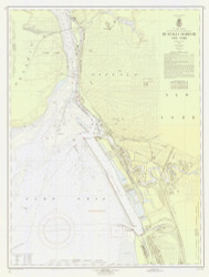 Buffalo Harbor 1959 Lake Erie Harbor Chart Reprint Great Lakes 3 - 314