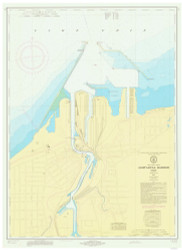 Ashtabula Harbor 1971 Lake Erie Harbor Chart Reprint Great Lakes 3 - 342