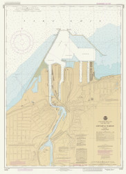 Ashtabula Harbor 1985 Lake Erie Harbor Chart Reprint Great Lakes 3 - 342