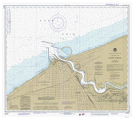 Huron Harbor 1981 Lake Erie Harbor Chart Reprint Great Lakes 3 - 357