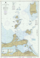 Islands in Lake Erie 1980 Lake Erie Harbor Chart Reprint Great Lakes 3 - 364