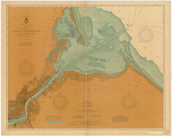 Toledo Harbor 1902 Lake Erie Harbor Chart Reprint Great Lakes 3 - 374