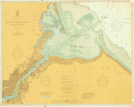 Toledo Harbor 1906 Lake Erie Harbor Chart Reprint Great Lakes 3 - 374