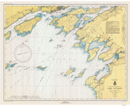 Clayton to Stony Point 1943 Lake Ontario Harbor Chart Reprint Great Lakes 2 - 21