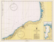 Six Miles South of Stony Point to Port Bay 1943 Lake Ontario Harbor Chart Reprint Great Lakes 2 - 22