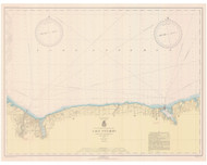 Sodus Bay to Rochester 1943 Lake Ontario Harbor Chart Reprint Great Lakes 2 - 23