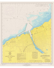 Oswego Harbor 1971 Lake Ontario Harbor Chart Reprint Great Lakes 2 - 225