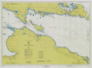 Straits of Mackinac 1974 Northwest Lake Huron Harbor Chart Reprint Great Lakes 6 - 6