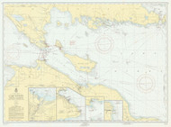 De Tour Passage to Waugoshance Point 1955 Northwest Lake Huron Harbor Chart Reprint Great Lakes 6 - 60