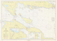 De Tour Passage to Waugoshance Point 1964 Northwest Lake Huron Harbor Chart Reprint Great Lakes 6 - 60