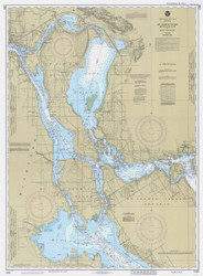 St Marys River - Munuscong Lake to Sault Ste. Marie 1986 Northwest Lake Huron Harbor Chart Reprint Great Lakes 6 - 62