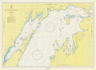 North End of Lake Michigan 1950 Lake Michigan Harbor Chart Reprint Great Lakes 7 - 70
