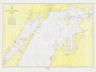 North End of Lake Michigan 1957 Lake Michigan Harbor Chart Reprint Great Lakes 7 - 70