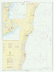 Algoma to Sheboygan 1966 Lake Michigan Harbor Chart Reprint Great Lakes 7 - 73