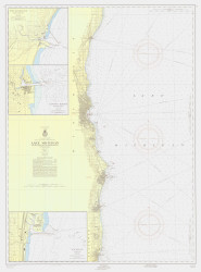 Port Washington to Waukegan 1957 Lake Michigan Harbor Chart Reprint Great Lakes 7 - 74