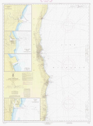 Port Washington to Waukegan 1966 Lake Michigan Harbor Chart Reprint Great Lakes 7 - 74