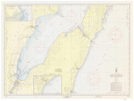 Algoma and Oconto 1957 Lake Michigan Harbor Chart Reprint Great Lakes 7 - 703