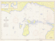 Waugoshance Point to Seul Choix Point 1957 Lake Michigan Harbor Chart Reprint Great Lakes 7 - 704