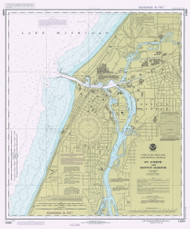 St Joseph and Benton Harbor 1984 Lake Michigan Harbor Chart Reprint Great Lakes 7 - 758