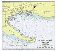 Harbor Springs 1975 Lake Michigan Harbor Chart Reprint Great Lakes 7 - Custom