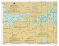 Kabetogama Namakan 1977 Minnesota-Ontario Border Lakes Nautical Chart Reprint Great Lakes 8 - 820