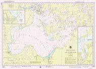 Lake of  the Woods 1976 Minnesota-Ontario Border Lakes Nautical Chart Reprint Great Lakes 8 - 84