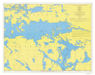 Namakan Lake 1973 Minnesota-Ontario Border Lakes Nautical Chart Reprint Great Lakes 8 - 818