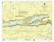 North Lake 1976 Minnesota-Ontario Border Lakes Nautical Chart Reprint Great Lakes 8 - 806