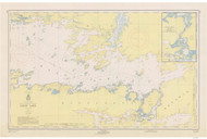 Rainy Lake - Big Island Oak Point Island 1955 Minnesota-Ontario Border Lakes Nautical Chart Reprint Great Lakes 8 - 819