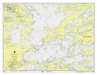 Rainy Lake - International Falls Dry Weed Island 1976 Minnesota-Ontario Border Lakes Nautical Chart Reprint Great Lakes 8 - 823