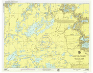 Sea Gull Lake 1976 Minnesota-Ontario Border Lakes Nautical Chart Reprint Great Lakes 8 - 808