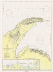 Big Bay Point to Redridge 1955 Lake Superior Harbor Chart Reprint Great Lakes 9 - 94