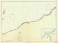 Redridge to Saxon Harbor 1937 Lake Superior Harbor Chart Reprint Great Lakes 9 - 95