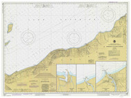 Redridge to Saxon Harbor 1983 Lake Superior Harbor Chart Reprint Great Lakes 9 - 95