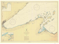 West End of Lake Superior 1946 Lake Superior Harbor Chart Reprint Great Lakes 9 - 96